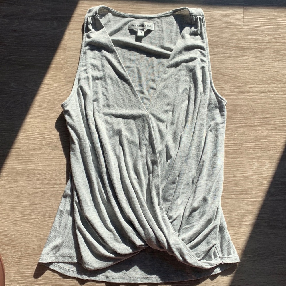 Abercrombie Grey V NeckTop